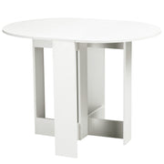 Mesa de Sala de Jantar Dobrável 104x76x73,7cm Cor Branco