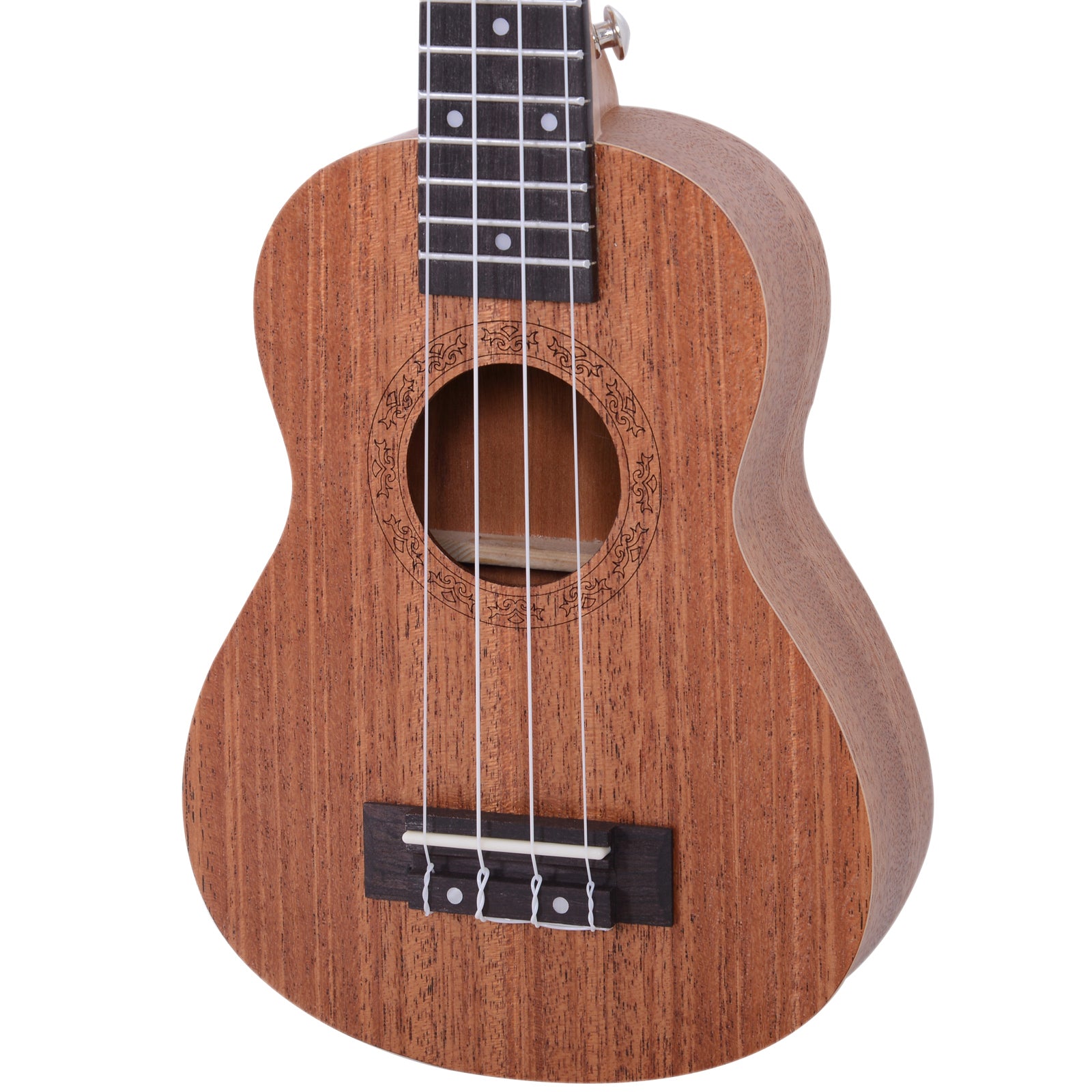 Ukelele Soprano 21 Polegadas Cor de Madeira Natural 53x17,5x6,2 cm