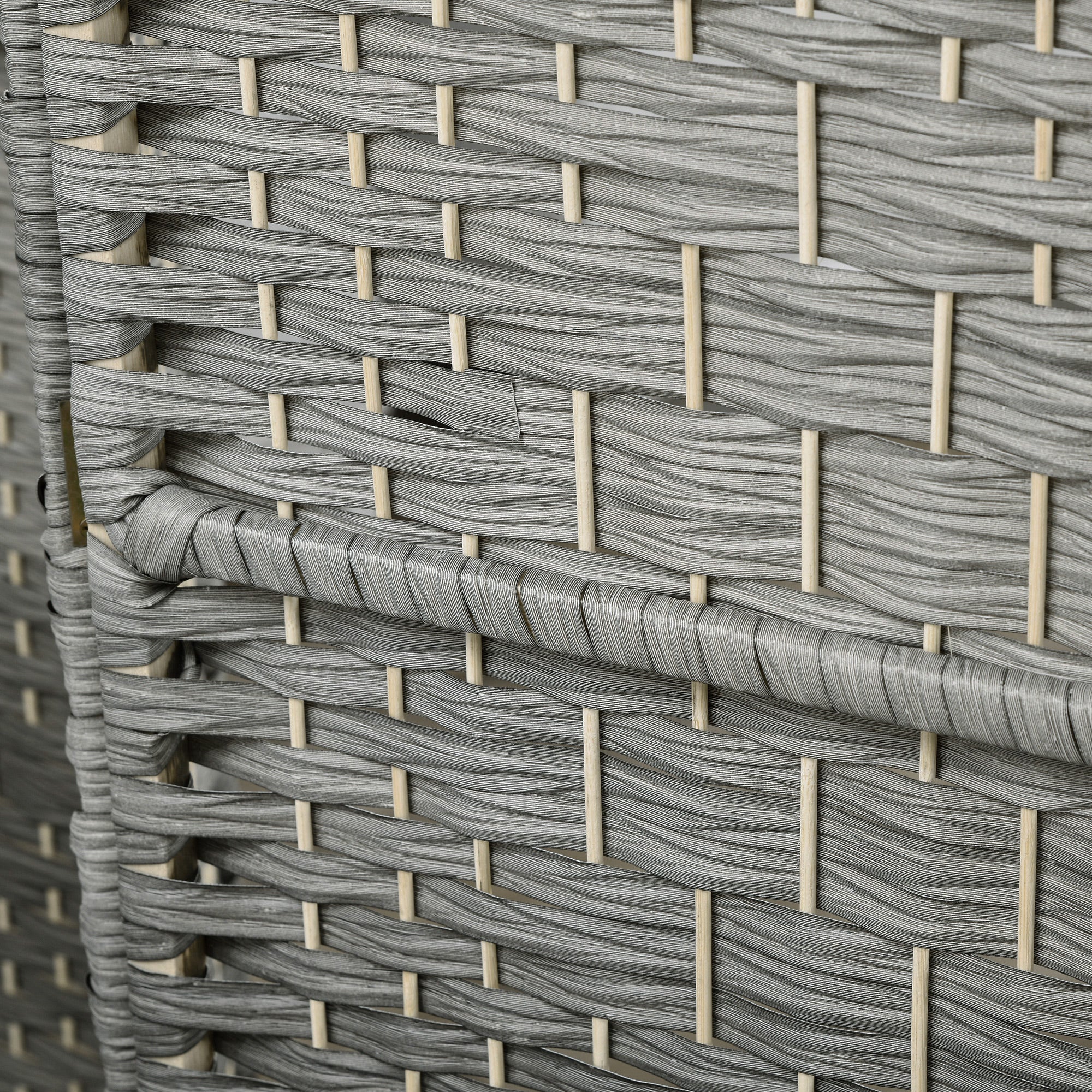 Biombo Dobrável de 6 Painéis 270x180 cm - Cinzento