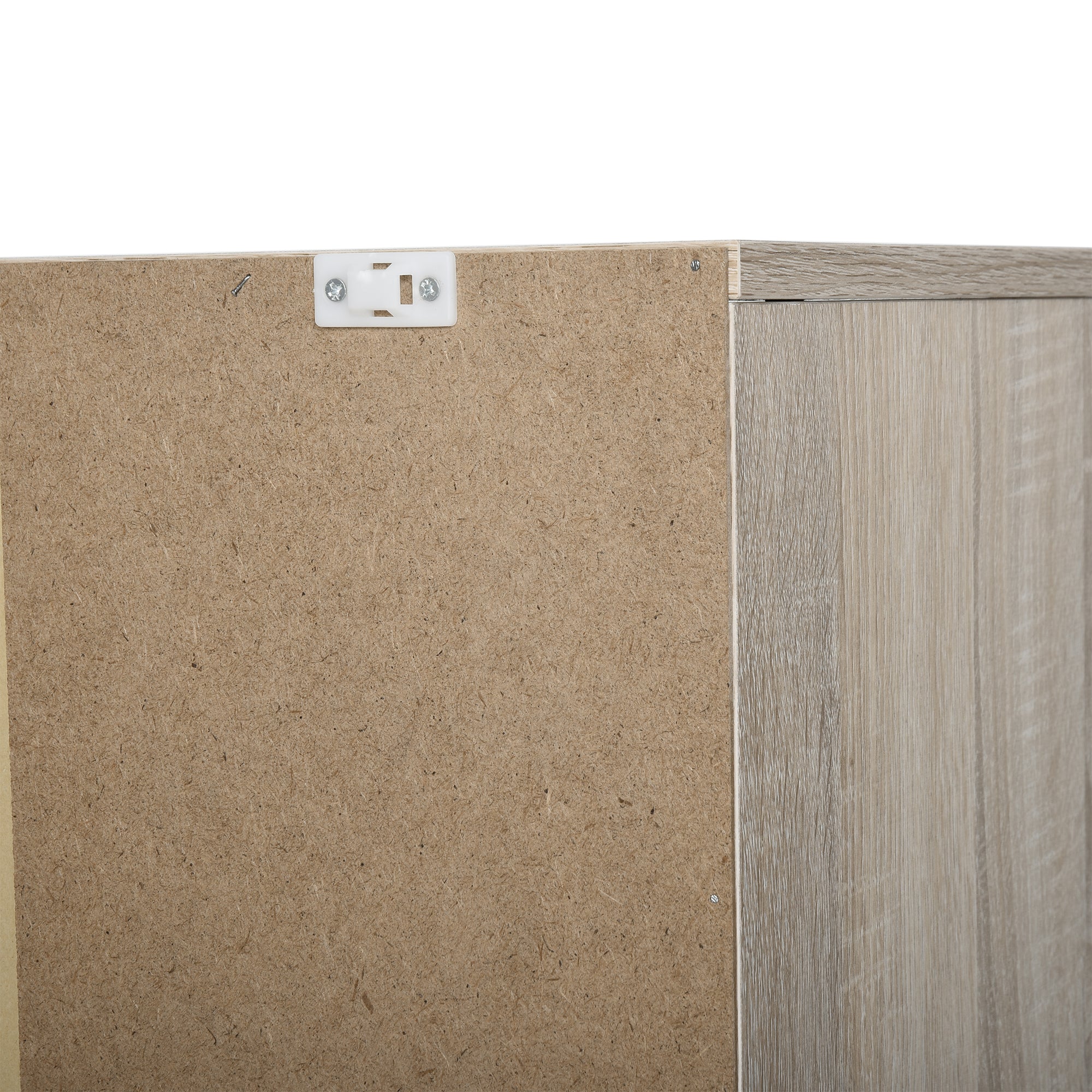 Sapateira com 3 Portas para até 12 Pares de Sapatos - Cor de Madeira Natural 79x26x120 cm