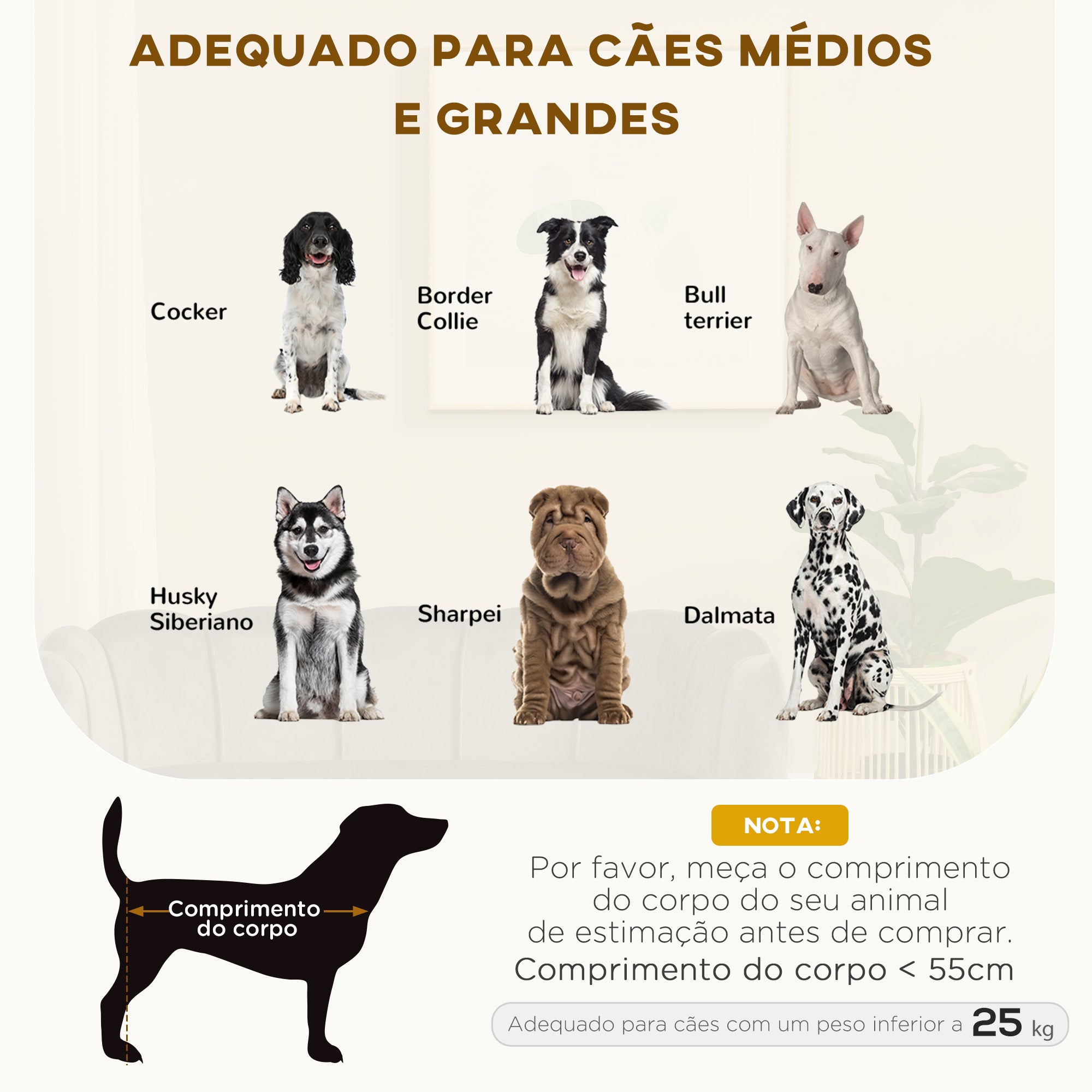 Sofá Cama para Cães Médios 98,5x60,5x35,5 cm Cinza Escuro