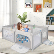 Parque Infantil – 206 x 147 x 68,5 cm – Cinzento – Tecido Oxford