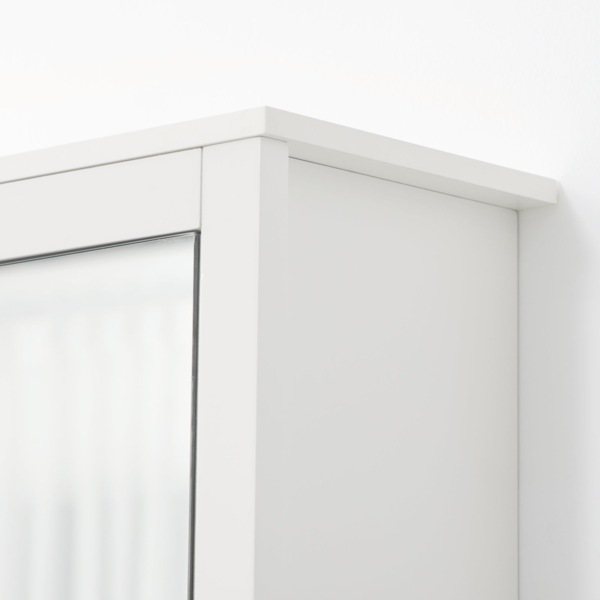 Armário de Parede para Casa de Banho 80x20x65cm Branco com Espelho