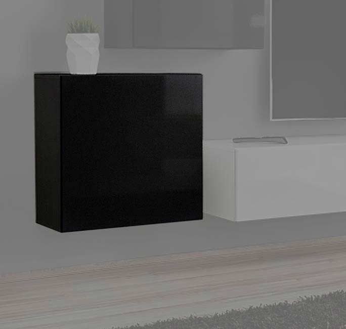 Armário Pendurado Modelo Baza 60x60 em Preto