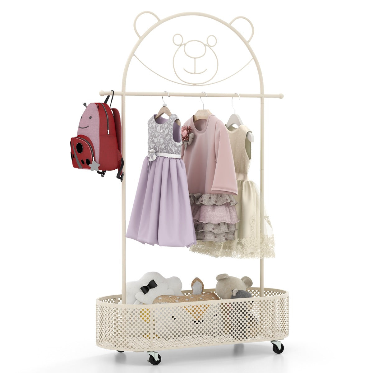 Cabide Infantil – 100 cm, 120 cm, 152 cm – Branco – Metal