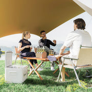 Geleira Portátil Elétrica 16,8L Creme 59x32x26 cm