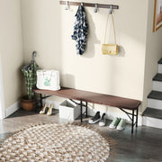 Banco de Picnic de 180 cm com Superfície de HDPE Portátil para Café ao Ar Livre