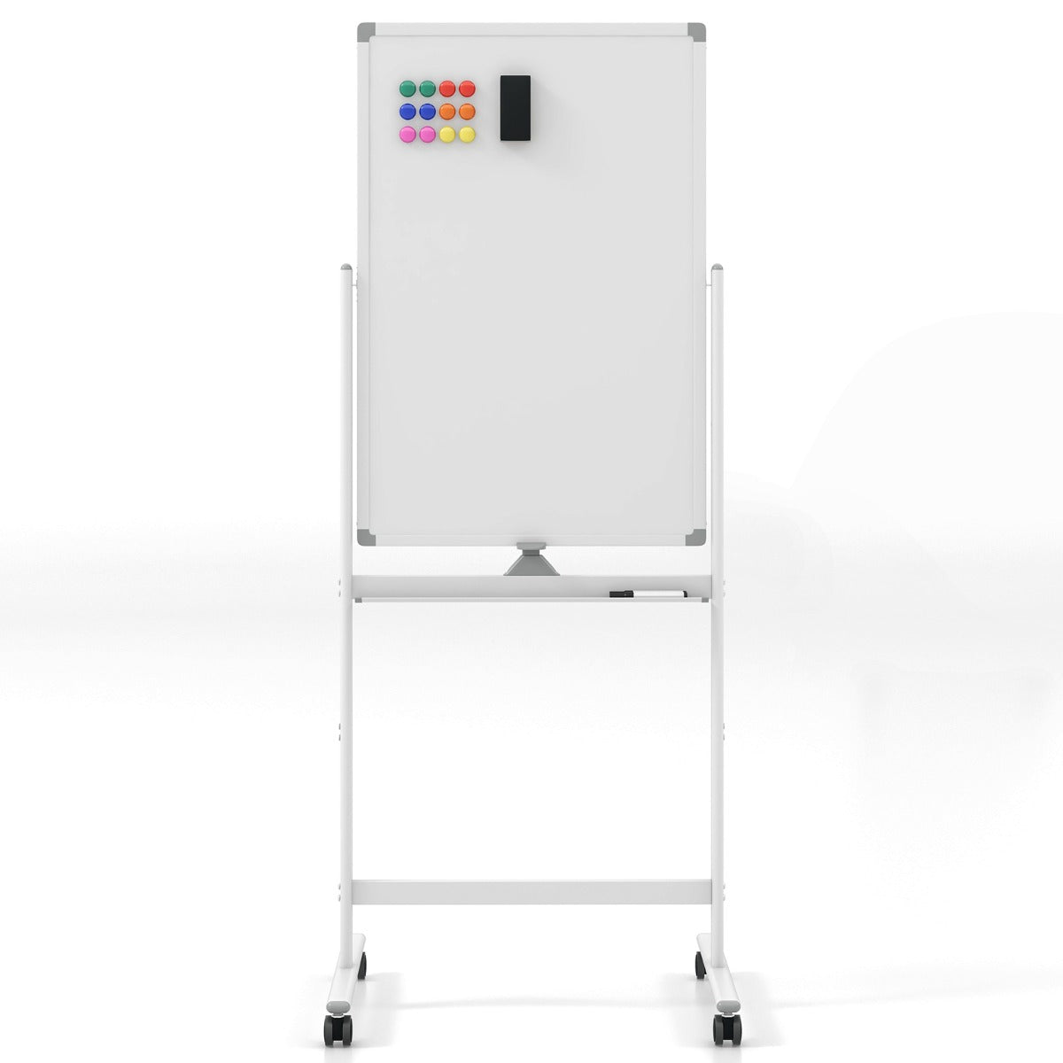 Pizarra Móvel Magnética – 60x90cm – Branca – Alumínio