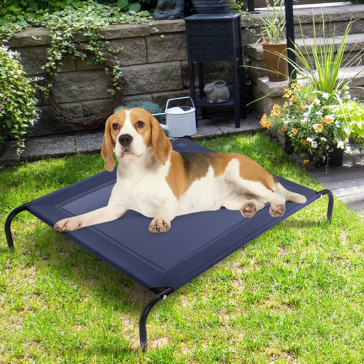 Cama para Cães e Gatos para Exterior - Ideal para Jardim e Terraço - 110 x 80 x 18 cm