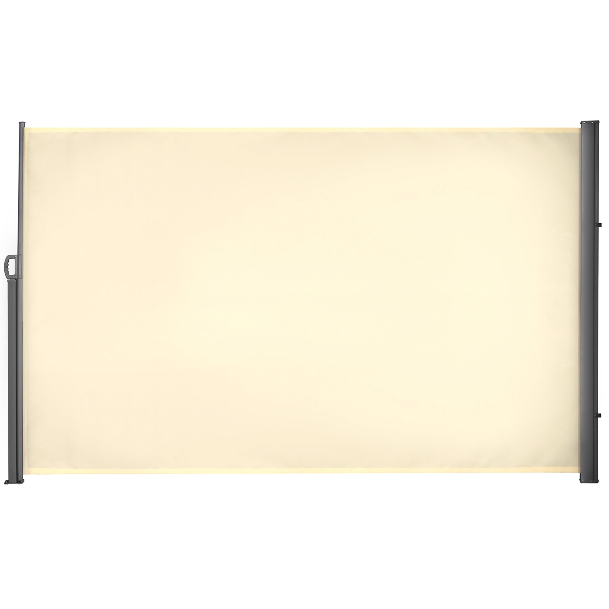 Toldo Lateral Retrátil 300x180cm Cor Creme Branco