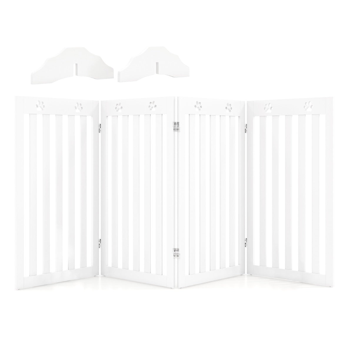 Cerca para Animais de Estimação – 4 Painéis – Branco – MDF