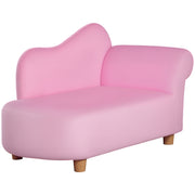 Mini Sofá Infantil – 80x40x49 cm – Rosa – Estofado em Poliéster