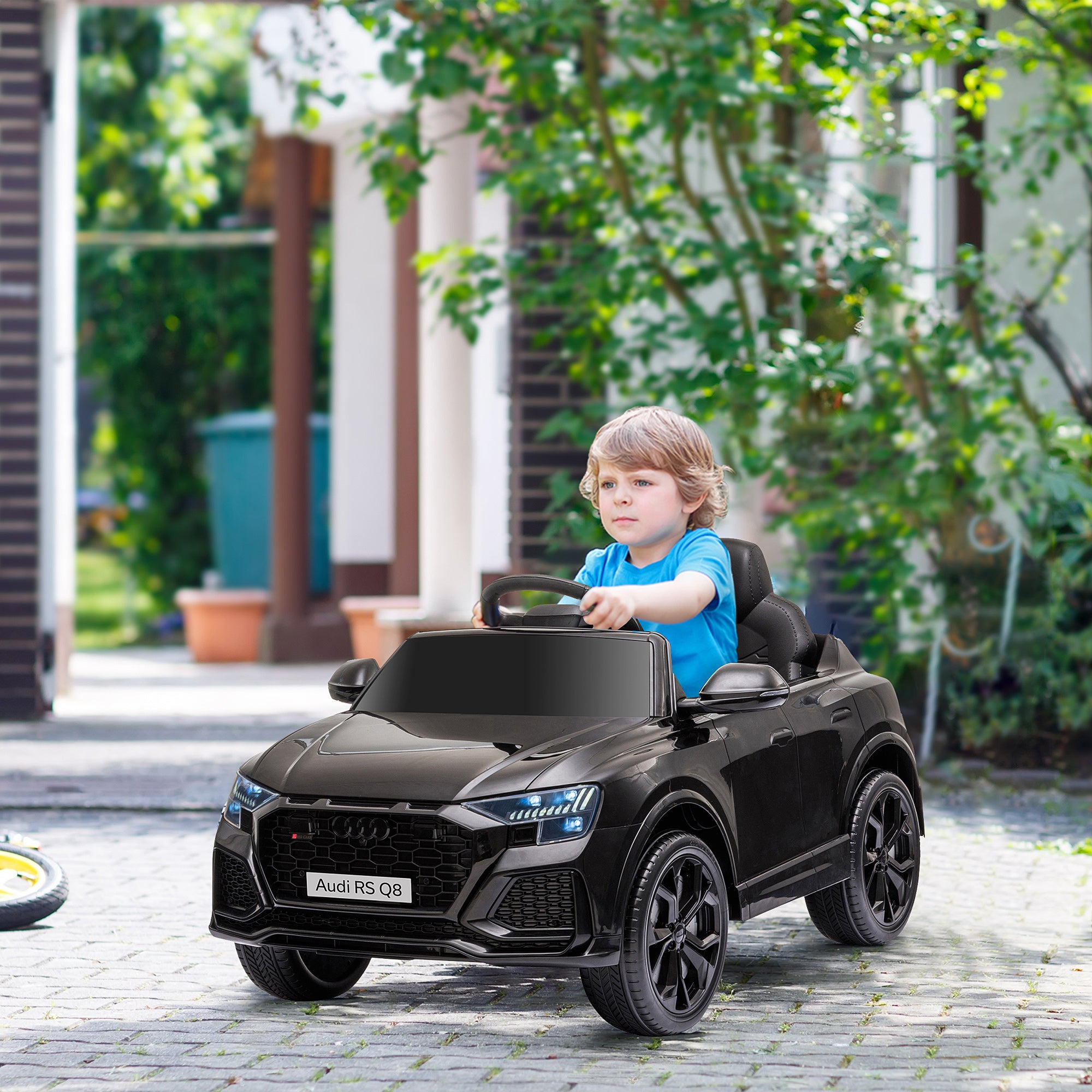 Carro Elétrico Infantil Licença Audi RS Q8 Preto 101x62x51cm