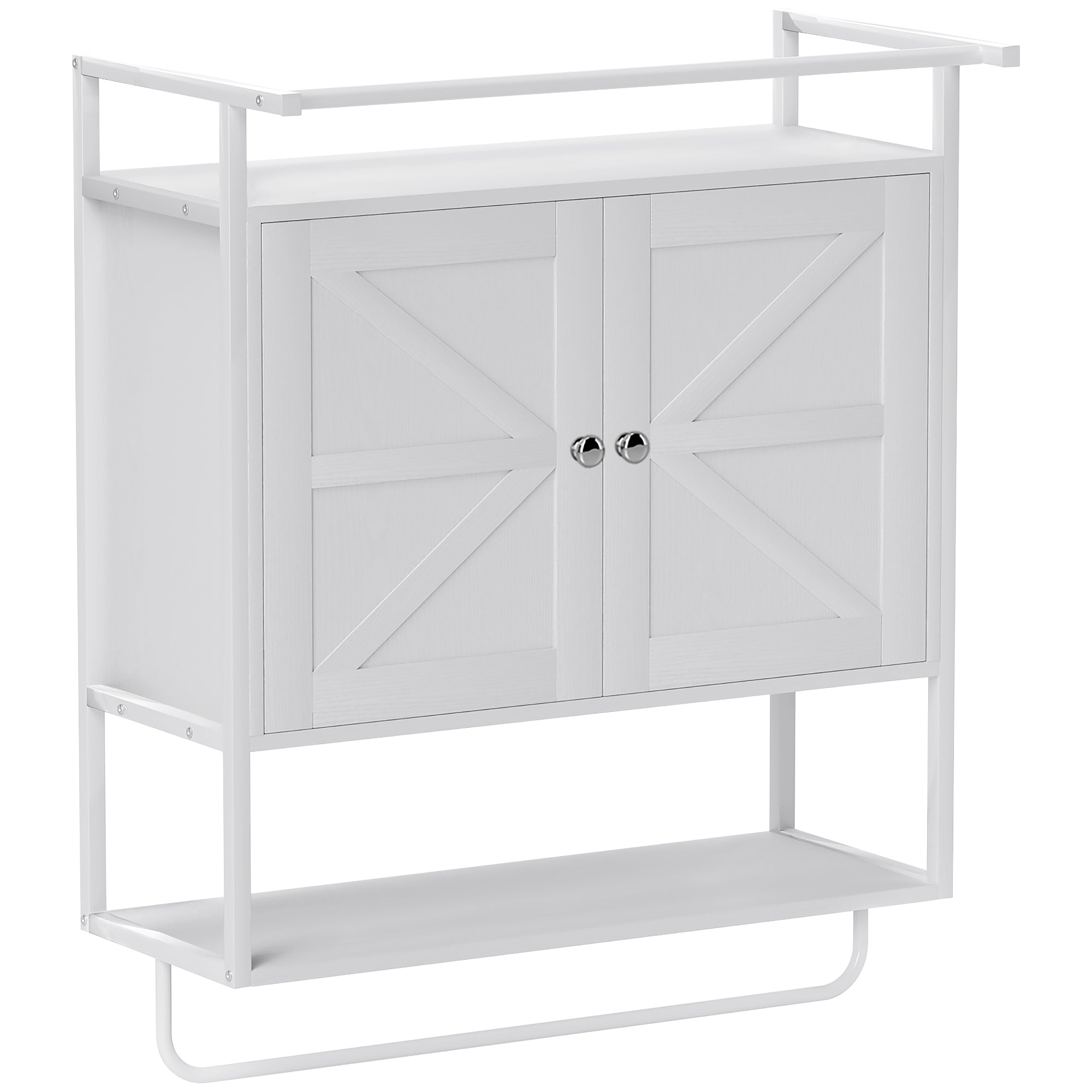 Armário de Parede Multiusos Branco 63x34x75 cm - Organização e Estilo para a sua Casa de Banho
