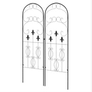 Treliças de Jardim Suportes para Trepadeiras 45x150 cm - Cor Preto