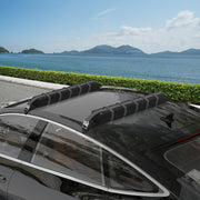 Barras de Tejadilho Universais Preto 85x10x8 cm