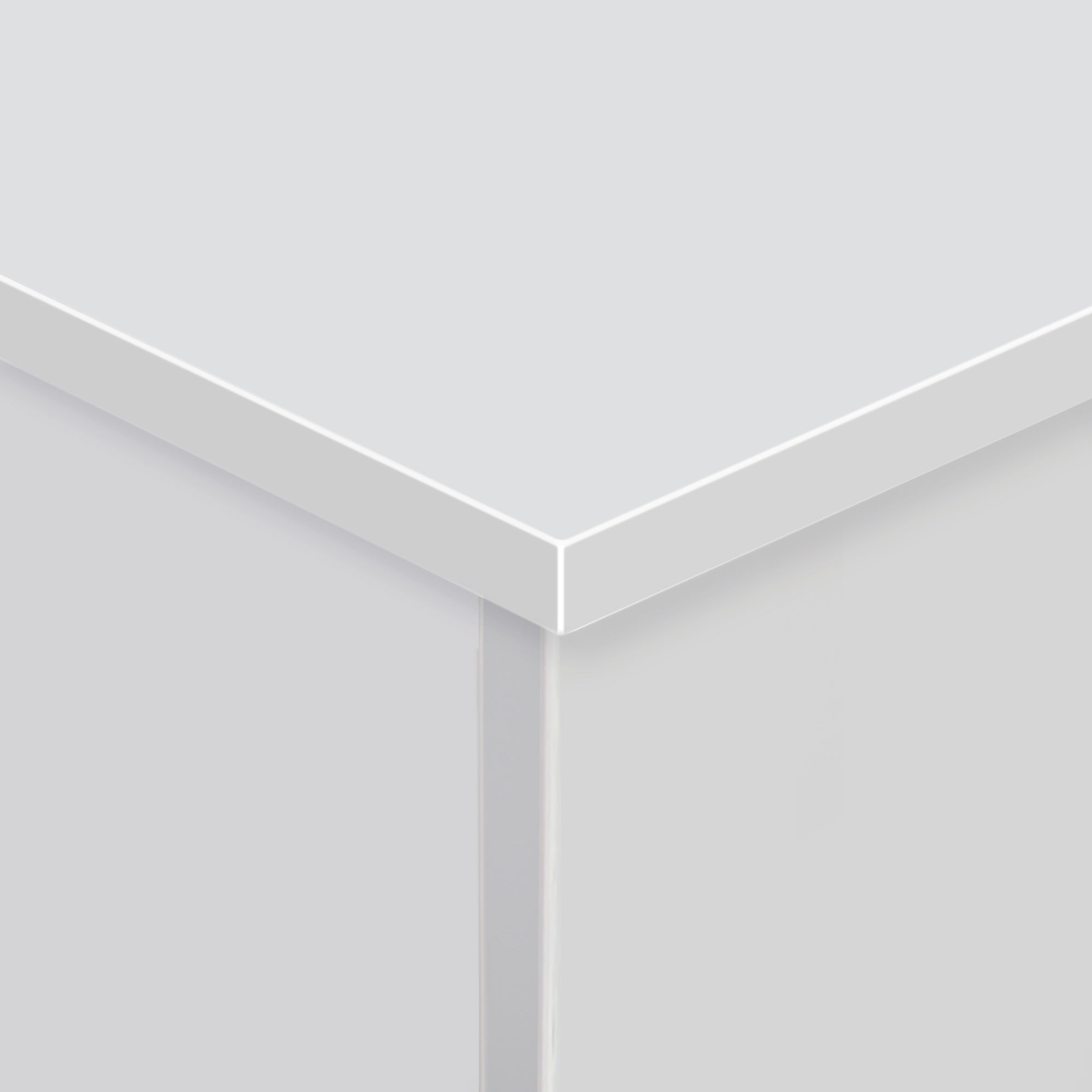 Baú de Armazenamento de Madeira Branco 100x40x40 cm