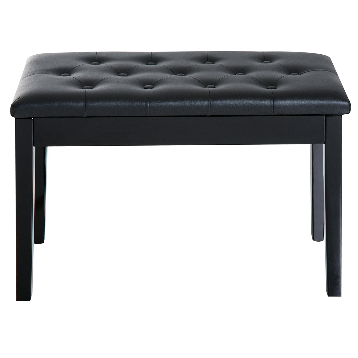 Banco para Piano com Espaço de Armazenamento 76x36x50cm Preto