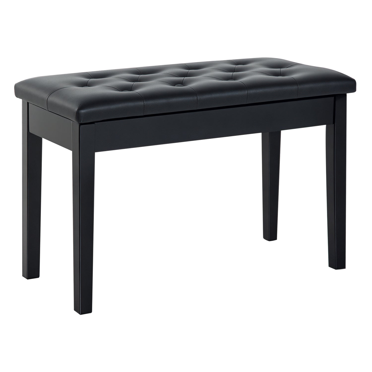 Banco para Piano com Espaço de Armazenamento 76x36x50cm Preto