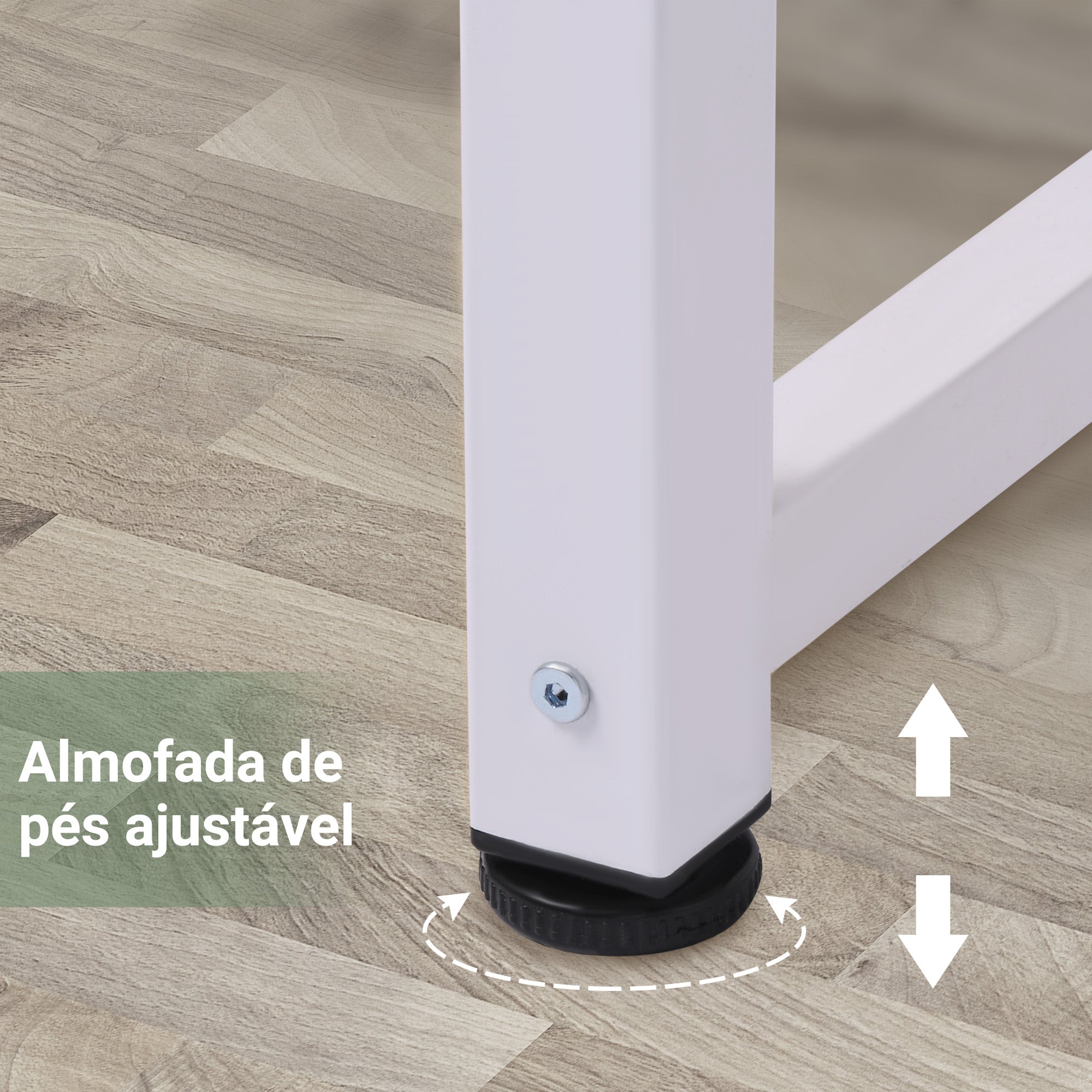 Secretária Moderna 120x60x76 cm Branco