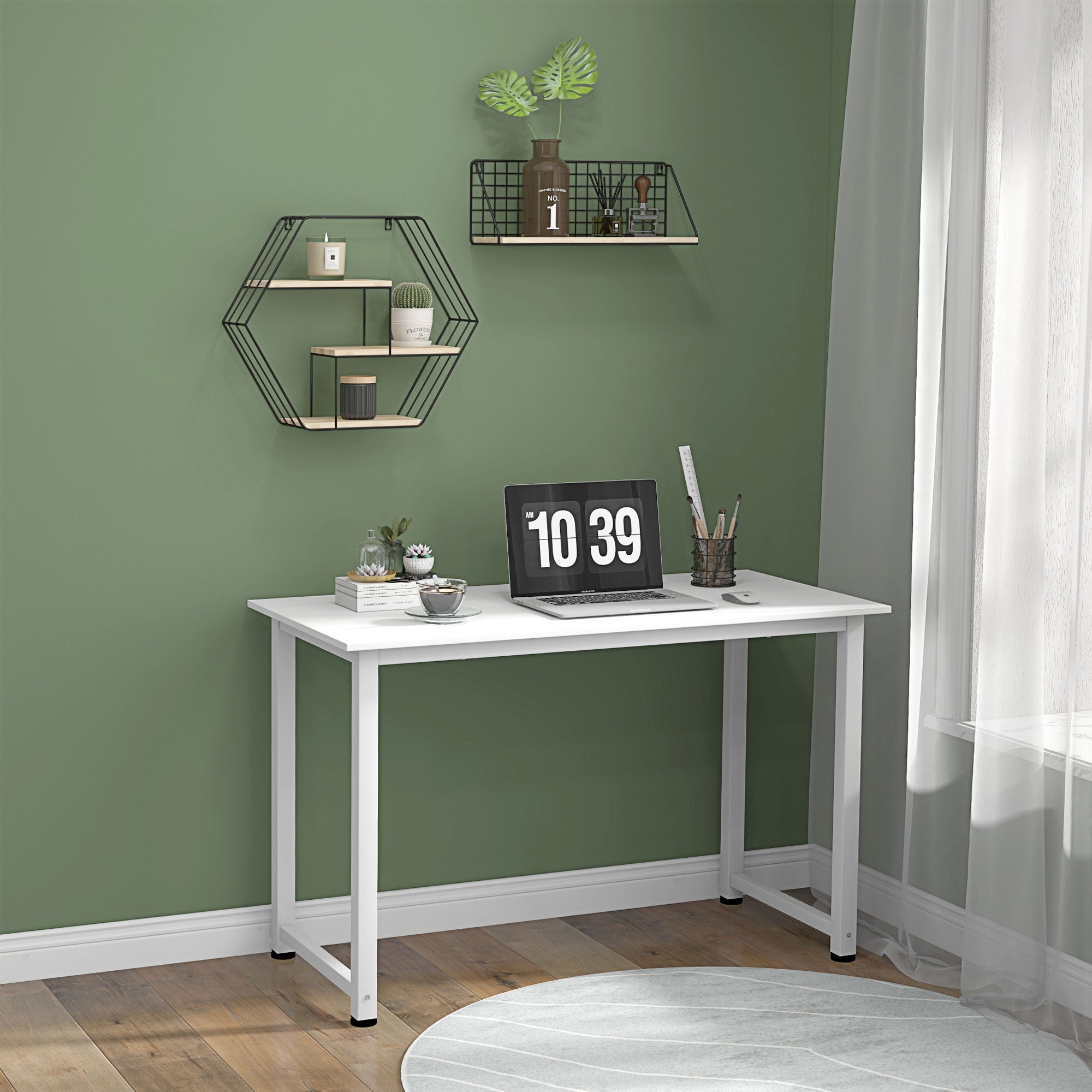 Secretária Moderna 120x60x76 cm Branco