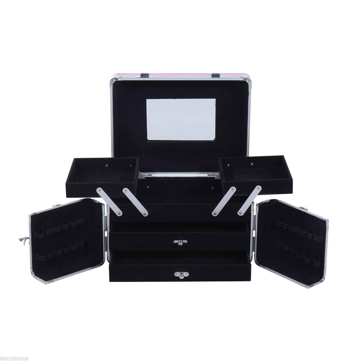 Estojo de Maquilhagem Organizador Profissional - Rosa 29x21x20 cm