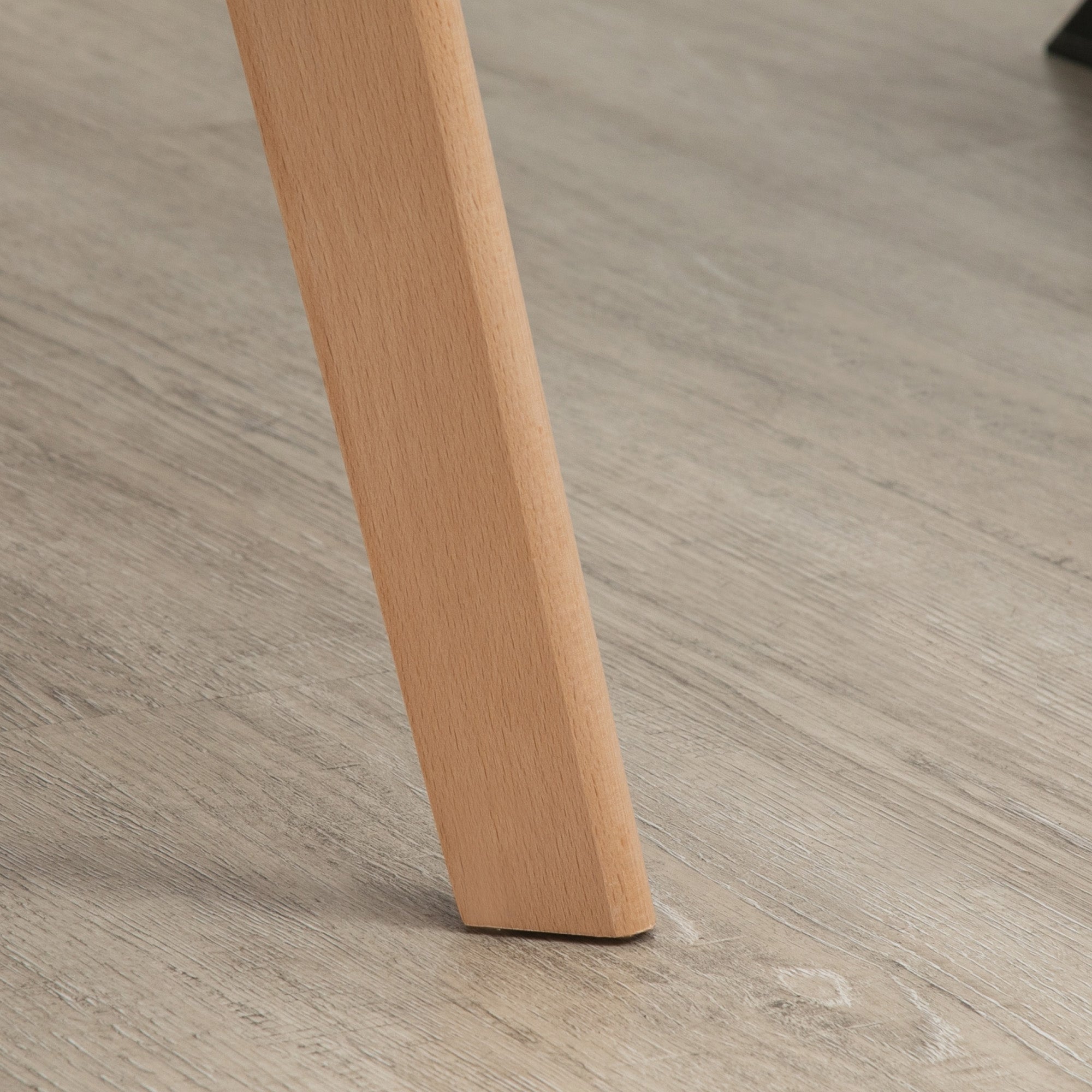 Conjunto de 2 Cadeiras de Sala de Jantar Estofadas em Veludo 54x57x80cm Cinza