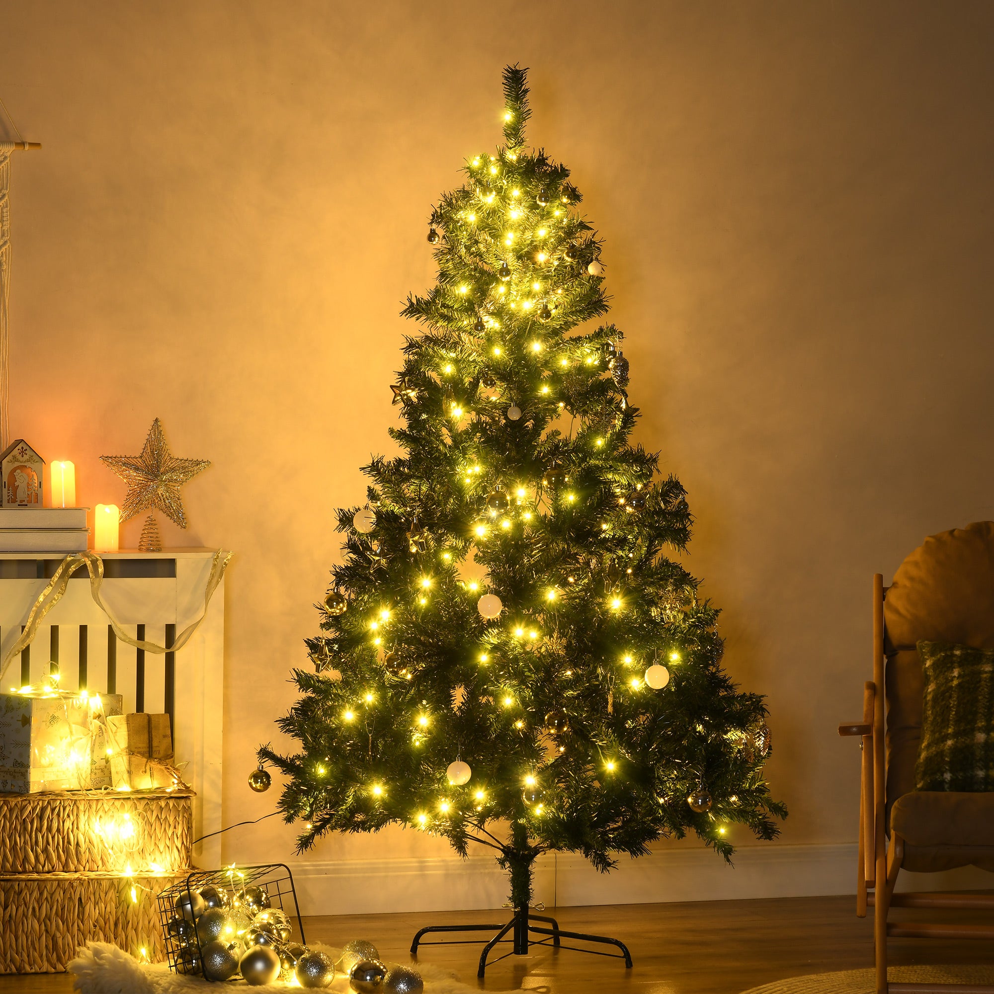 Árvore de Natal Artificial 180cm Verde Ø112x180 cm