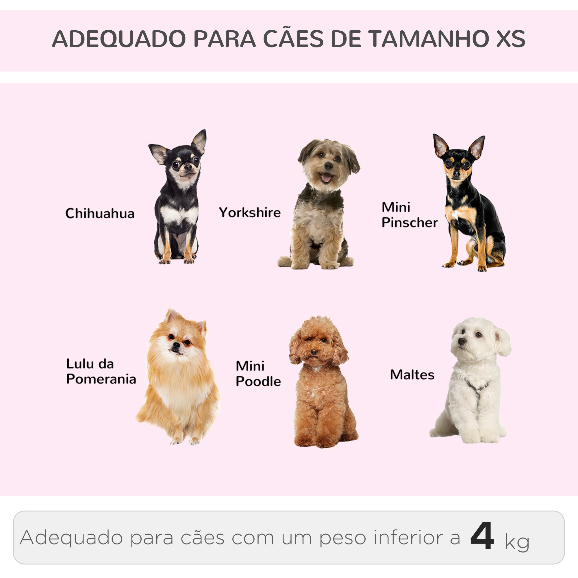 Transportadora 2 em 1 para Animais de Estimação - Rosa 42x25x55cm