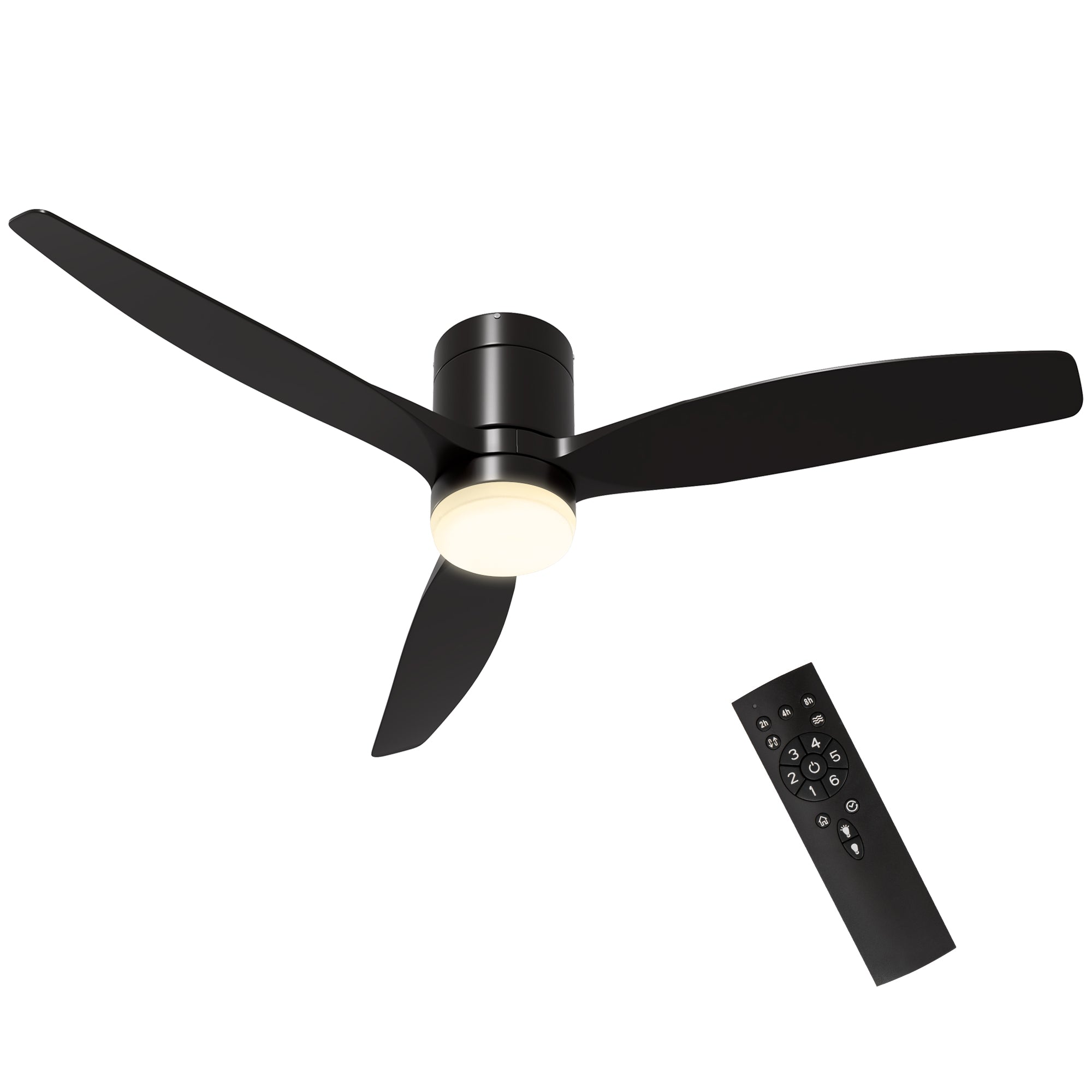 Ventoinha de Teto Silenciosa Ø132 cm Preto