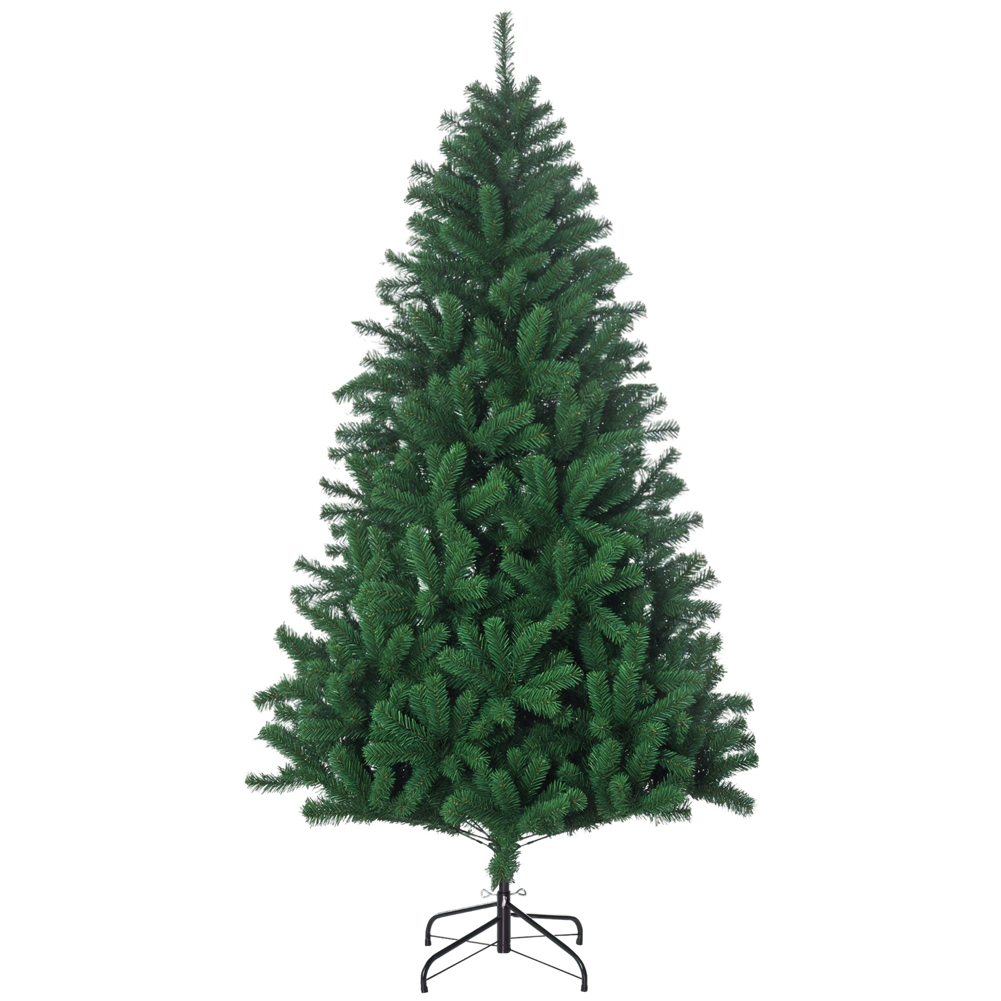 Árvore de Natal 180 cm Verde PVC e Aço Ø102x180 cm