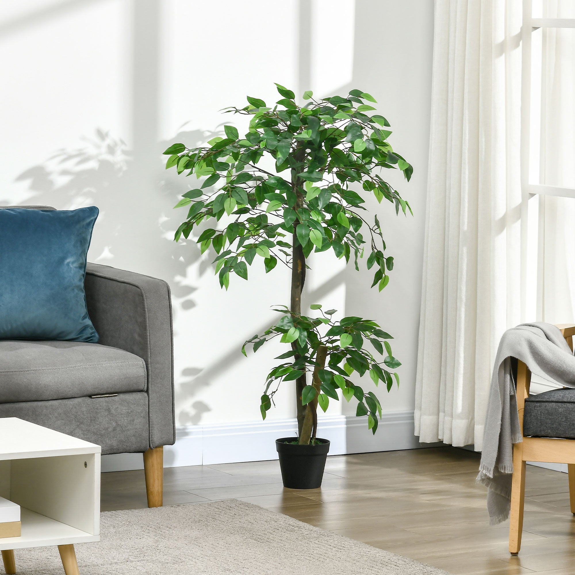 Planta Artificial – 120 cm – Verde Musgo – Plástico PE
