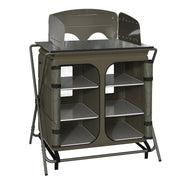 Armário de Cozinha Dobrável para Acampamento - Verde - 94x57x109 cm