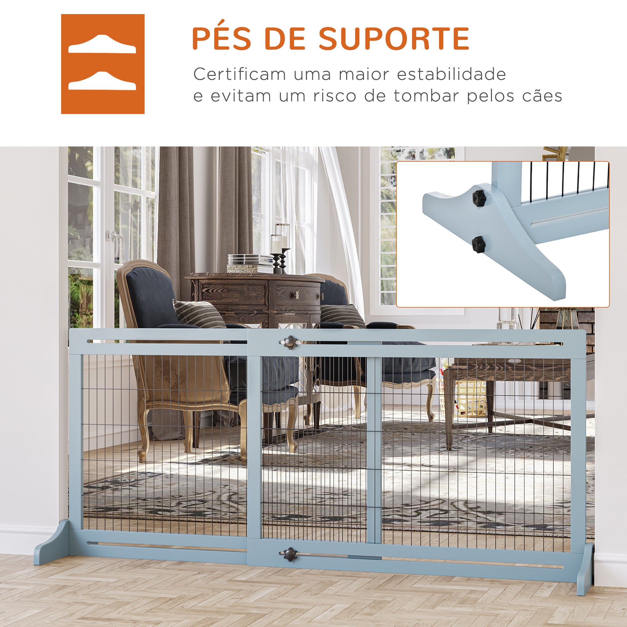 Barreira de Segurança Extensível 104-183x36x69 cm - Cinza