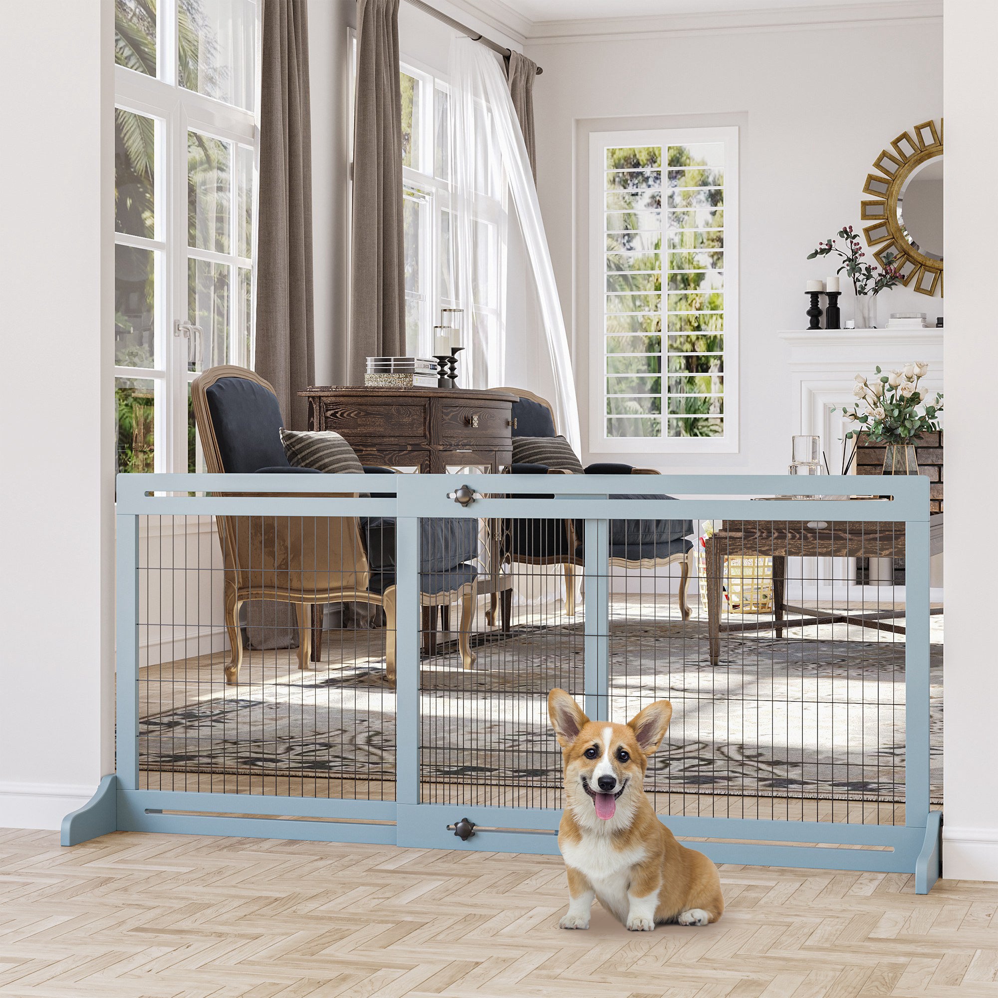 Barreira de Segurança Extensível 104-183x36x69 cm - Cinza