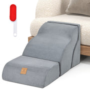 Rampa para Cães de 3 Níveis – Cinzento – Espuma