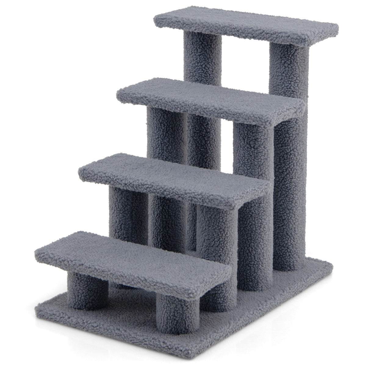 Árvore de Escalada para Gatos – 41 x 60,5 x 60,5 cm – Cinzento – MDF e sisal