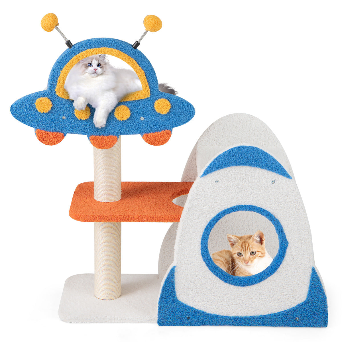 Arranhador para Gatos de 4 Níveis – 87 cm – Sisal