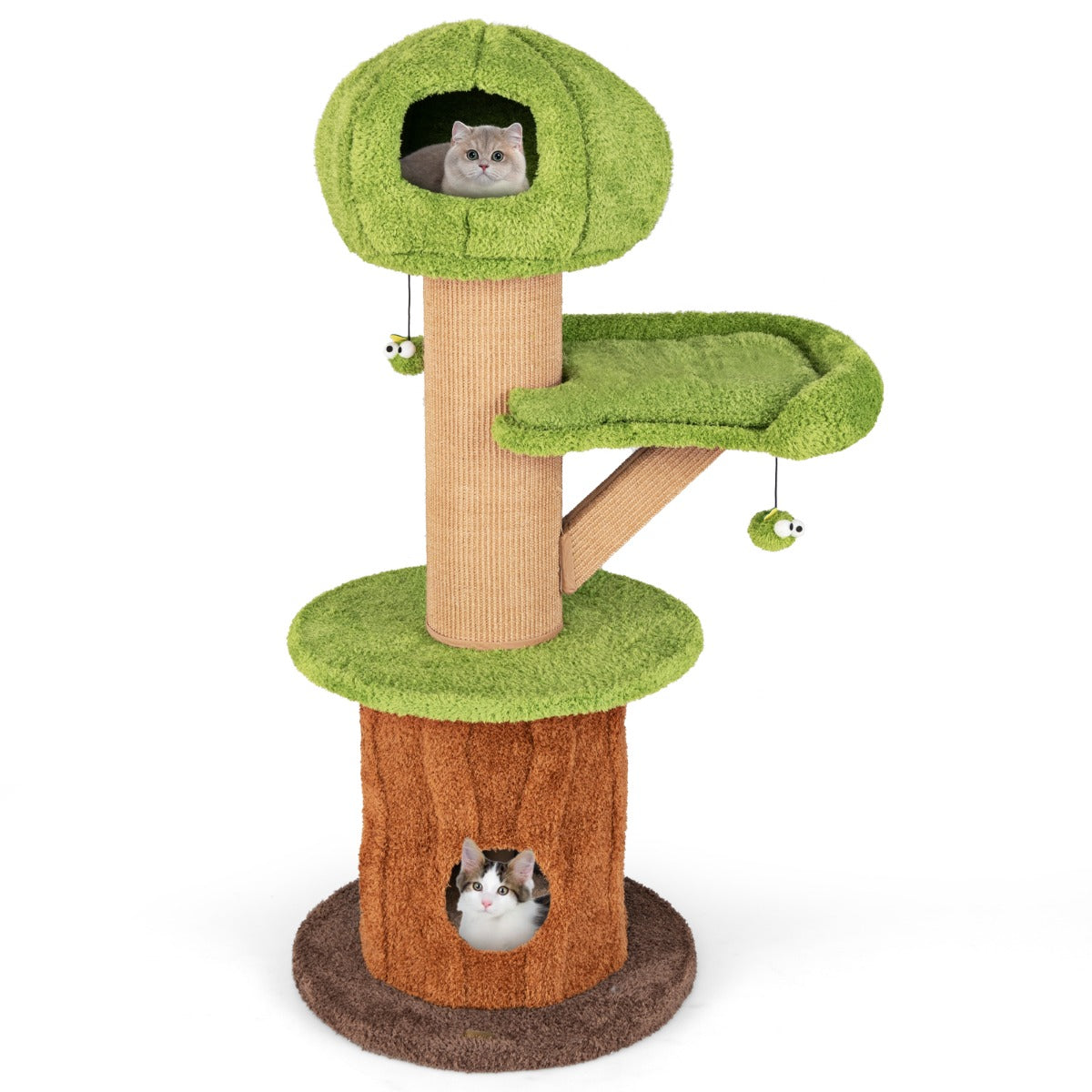 Torre de Gatos em Forma de Cogumelo com 148 CM de Altura - Verde