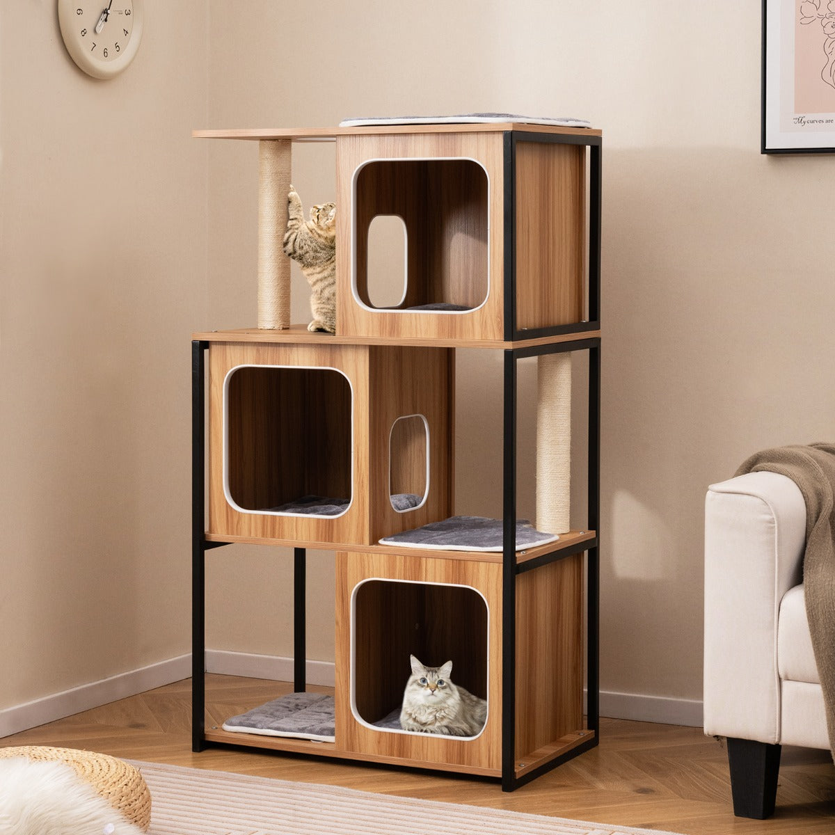 Arranhador para Gatos – estrutura metálica – sisal