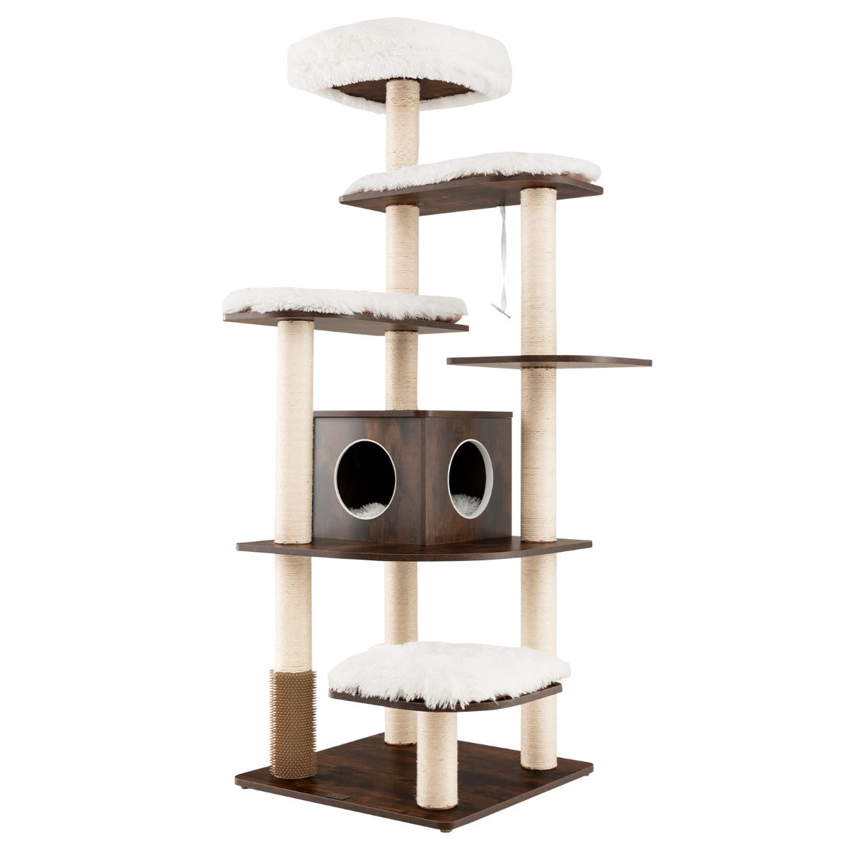 Arranhador para Gatos – 179 cm – Marrom – Madeira e Sisal