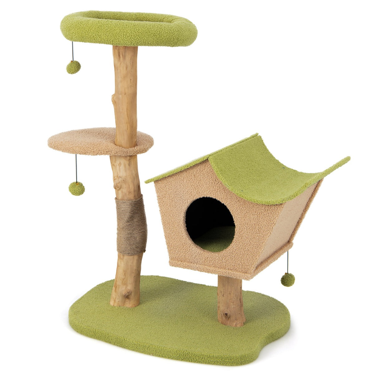 Arranhador para Gatos – 110 cm – Verde – Madeira