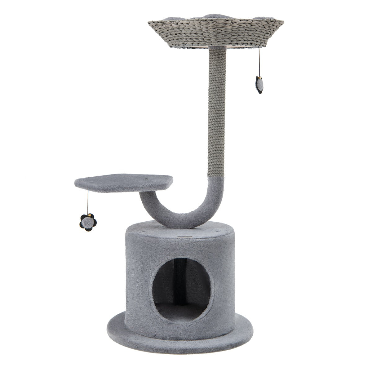 Arranhador para Gatos – 106 cm – Cinzento – Metal