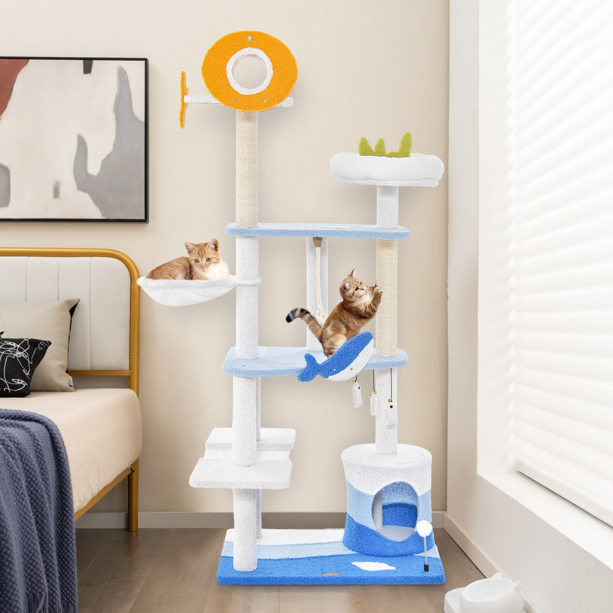 Arranhador para Gatos – 168 cm – Azul