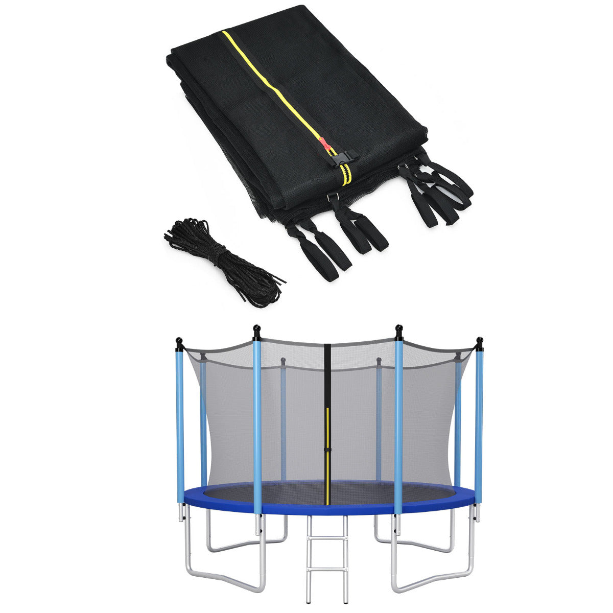 Rede de Segurança para Trampolim – 427 cm – Preto – PE
