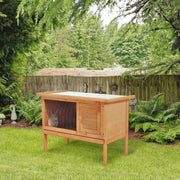Coelheira de Exterior Elevada 90x45x65cm Cor de Madeira Natural