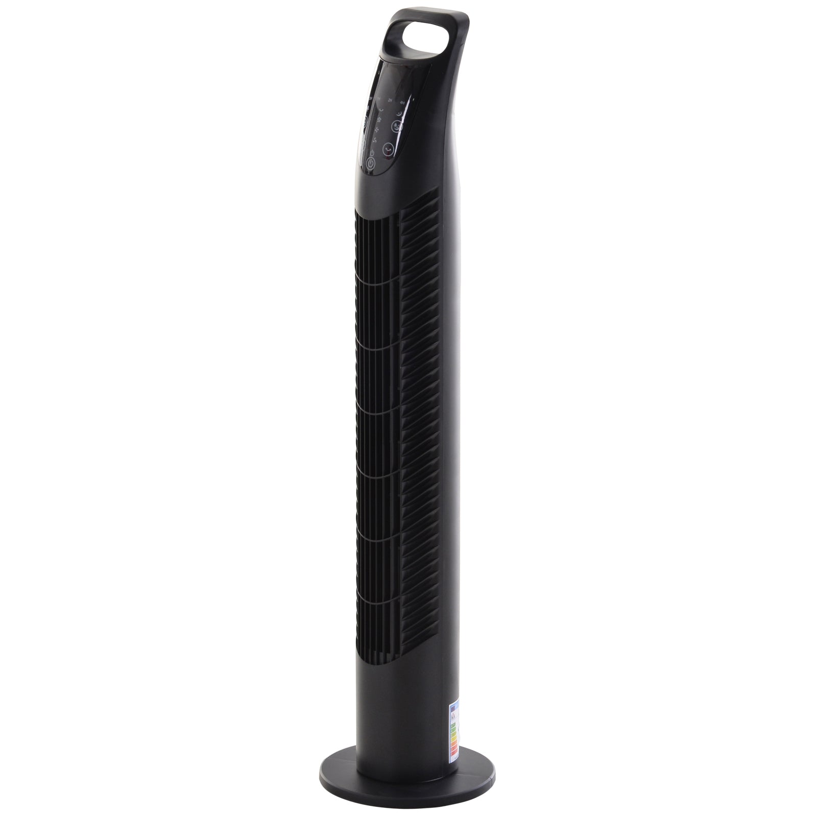 Ventoinha de Coluna com Controlo Remoto Ø18x78,5 cm Preto
