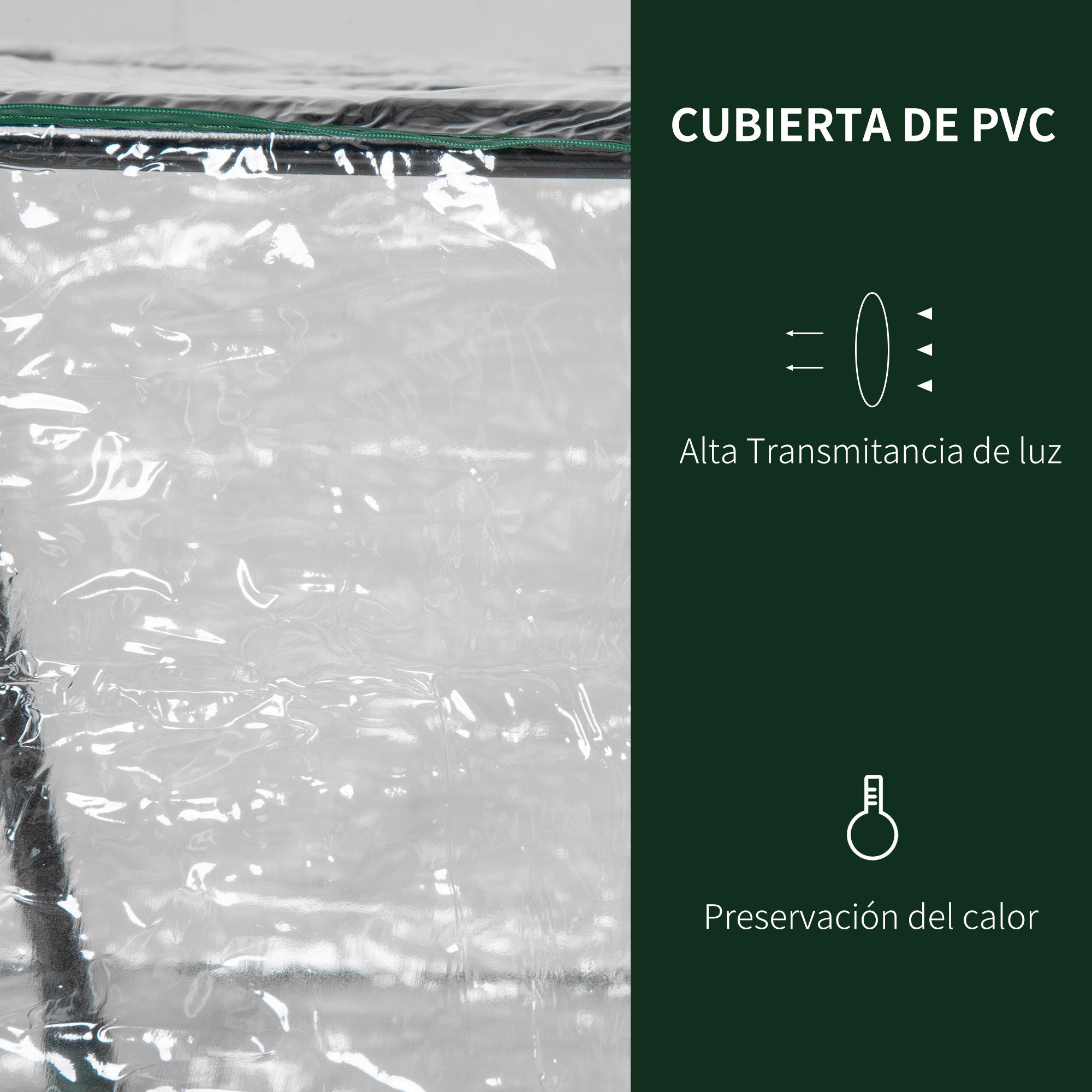 Estufa de Jardim 119x60x60cm Transparente