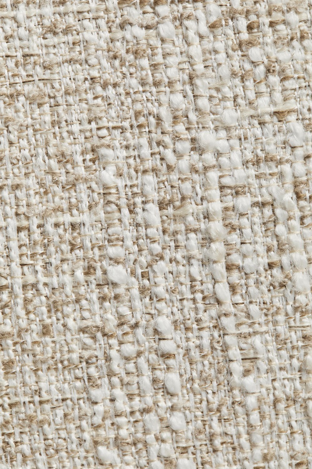 Cadeira de Jantar Giratória – Tallin - Bouclé Cores Naturais
