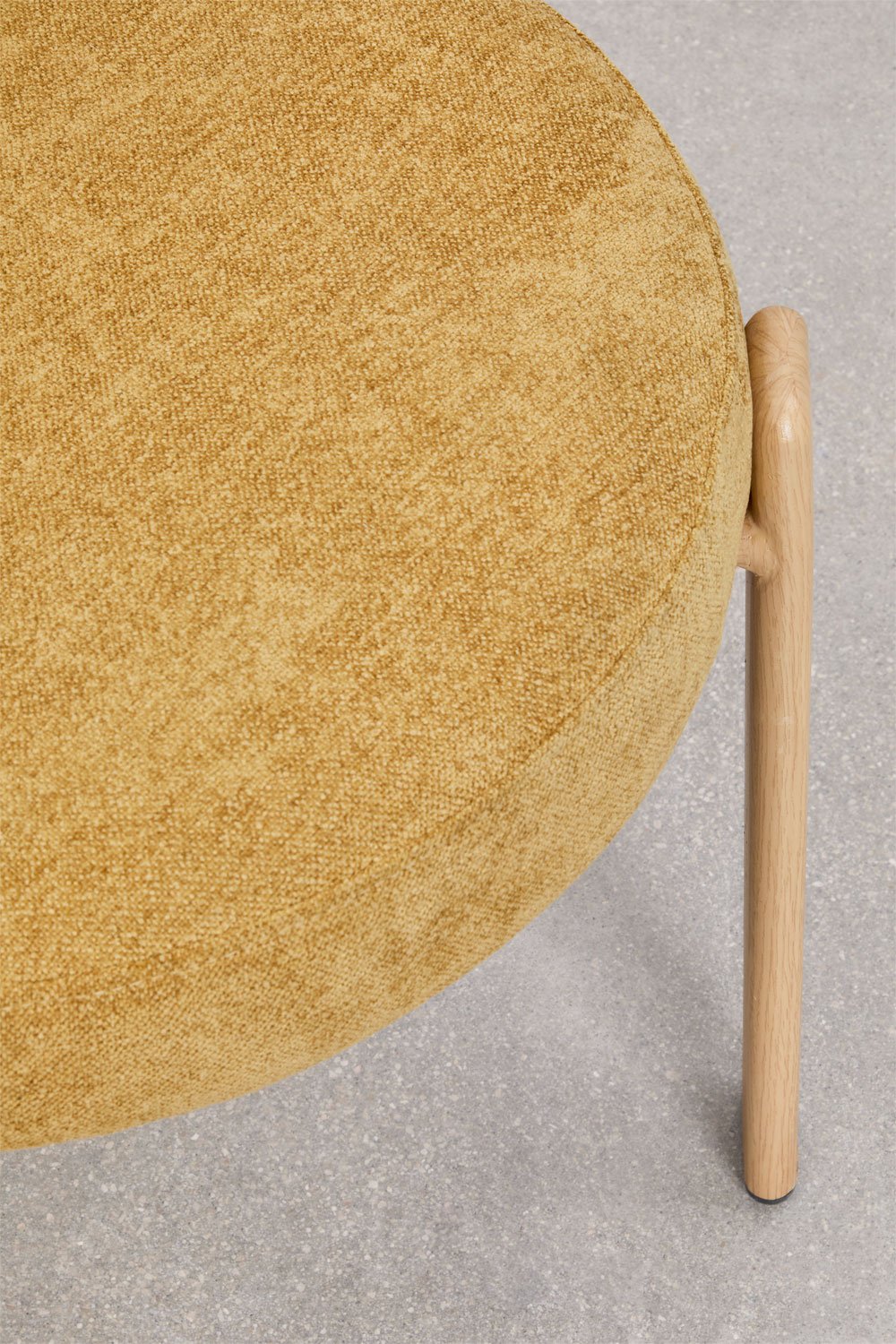 Cadeira de Jantar Jolie - Chenille Mostarda